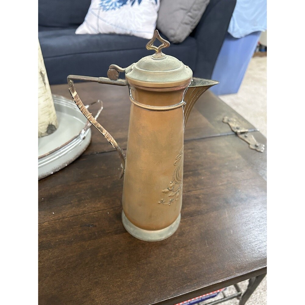 Nouveau lidded pitcher WMF (Württembergische Metallwarenfabrik) around 1900